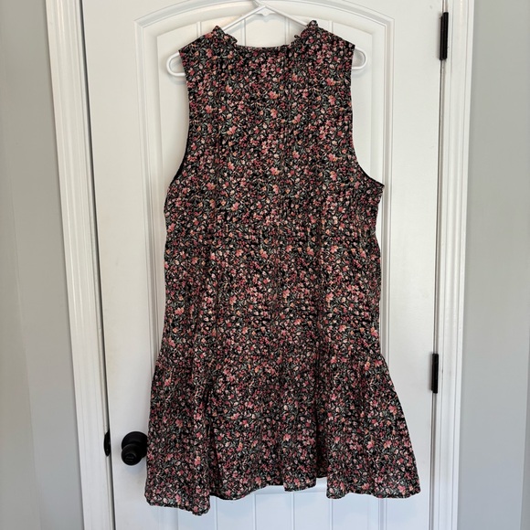 BB Dakota Steve Madden Women's Black Floral Tiered Short Dress Size XL NWT - Picture 9 of 9